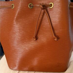 Louis Vuitton Cognac EPI Leather Shoulder Bag